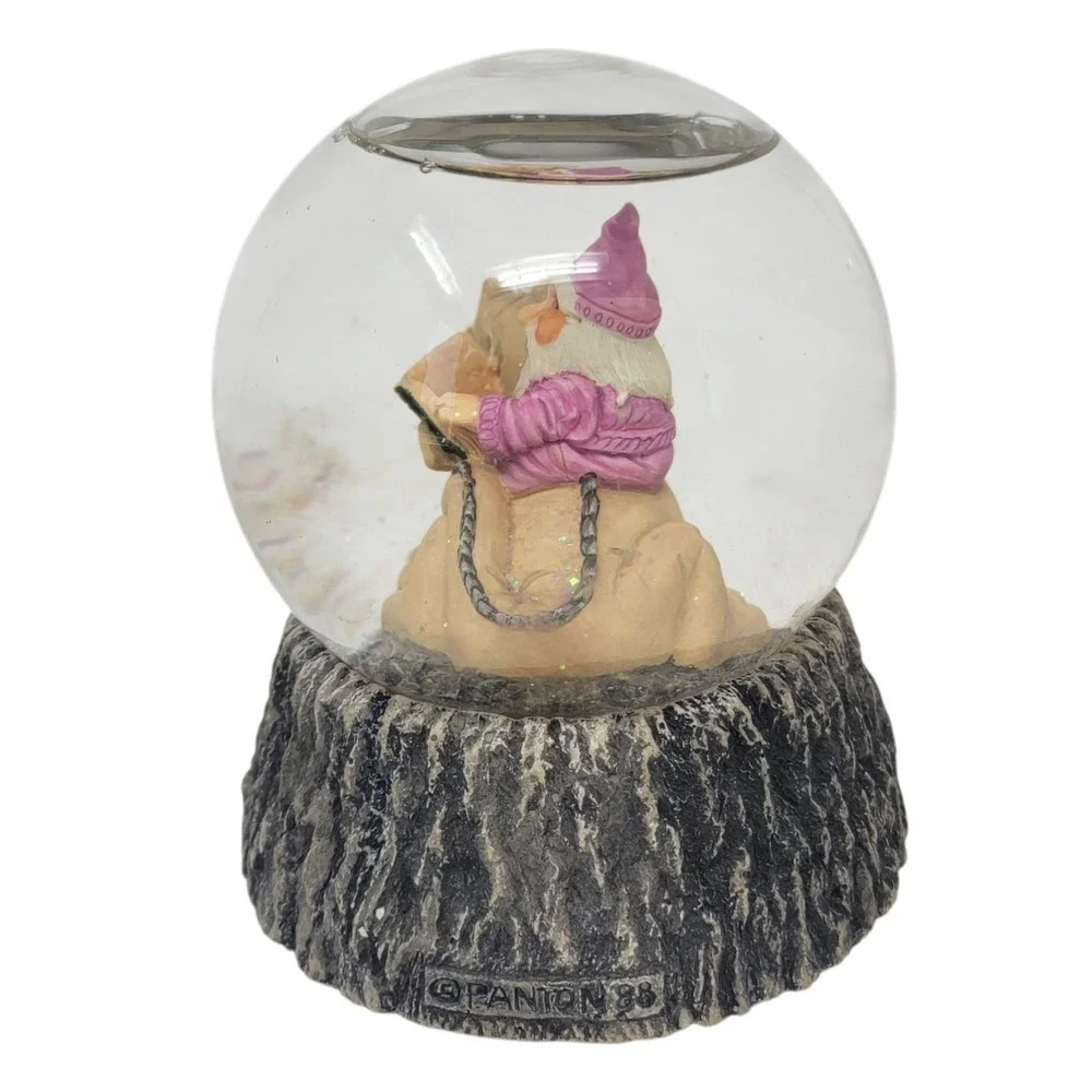 Krystonia Snow Globe Wizard Musical Puff The Magic Dragon Mythical Vintage 80s